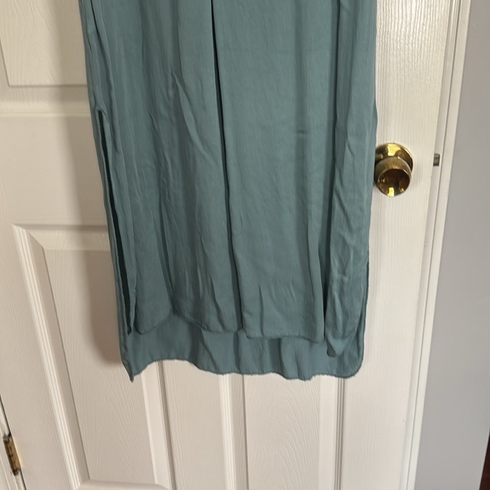 Jade color summer dress - Picture 4 of 9